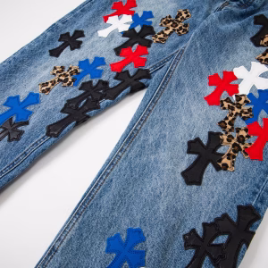 Firmranch Leather Leopard Cross Pants