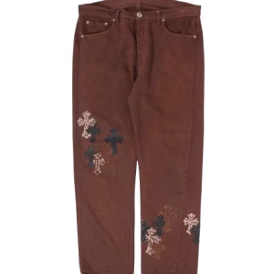 Chrome Hearts NYFW Leopard Levi’s Cross Patch Jeans