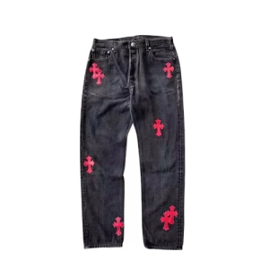 Chrome Hearts Red Cross Patch Jeans