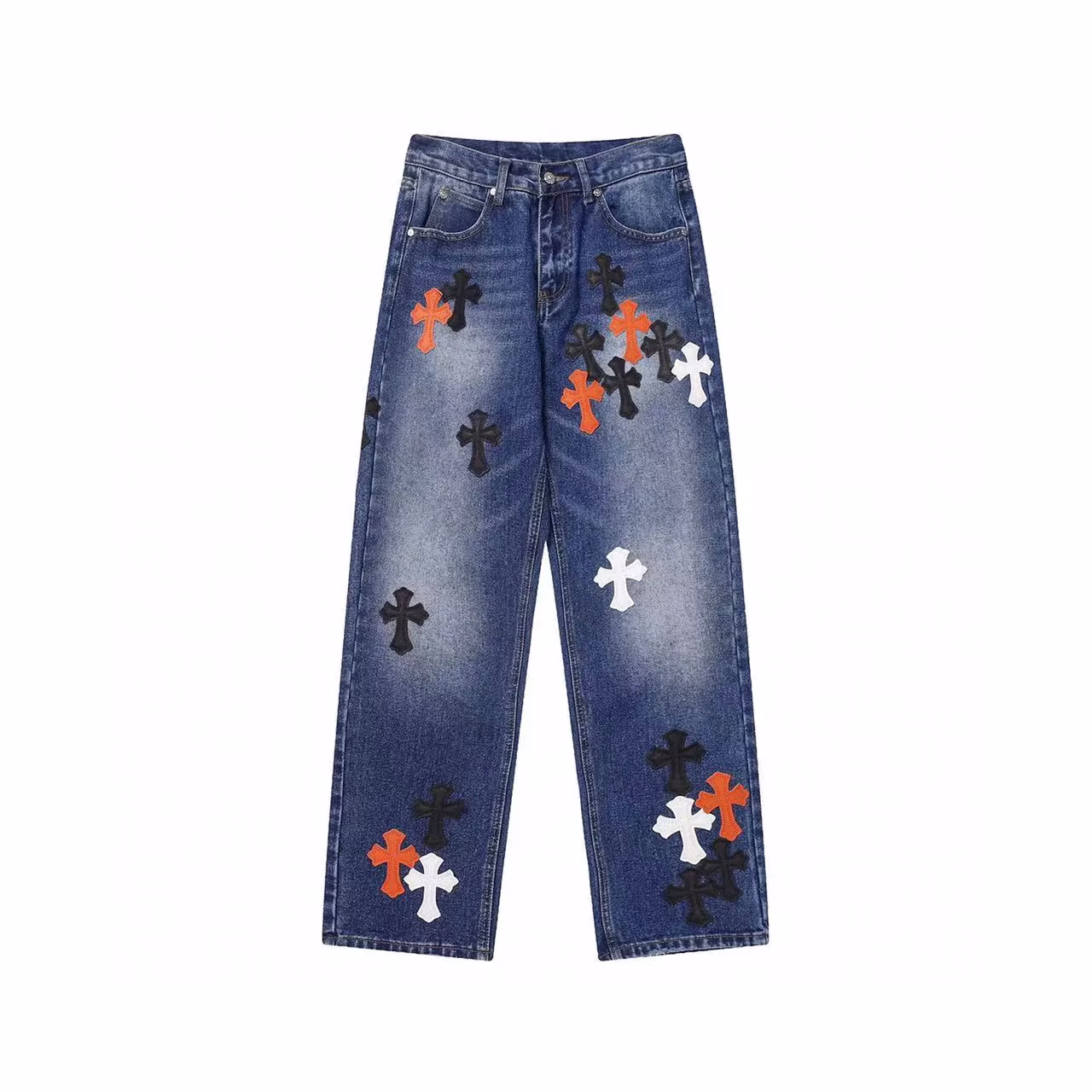 Chrome Hearts Blue Cross Denim Jeans Chrome Hearts Blue Cross Denim Jeans
