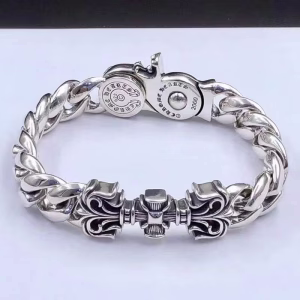 Filigree Square Cross Clip Bracelet