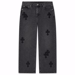 Chrome Hearts Denim Black Washed Jeans