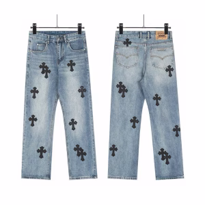 Chrome-Hearts-Levis-Cross-Patch-Jeans-–-Light-Blue