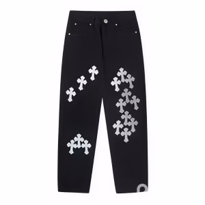 Chrome Hearts Multi Cross Patch Jeans