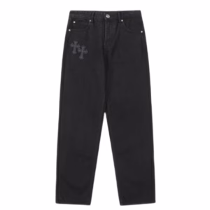 Chrome-Hearts-cross-distressed-jeans