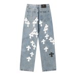 Chrome Style Levis Hearts Cyan Jeans - Image 2