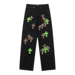 Leather Patches Jeans