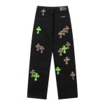 Leather Patches Jeans - Image 2