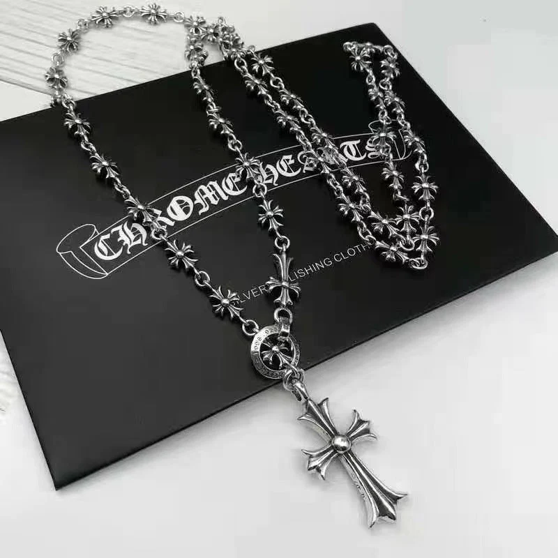 CH Cross and Babyfat Charm With Tiny E CH Plus Chalk Chain CH Cross and Babyfat Charm With Tiny E CH Plus Chalk Chain