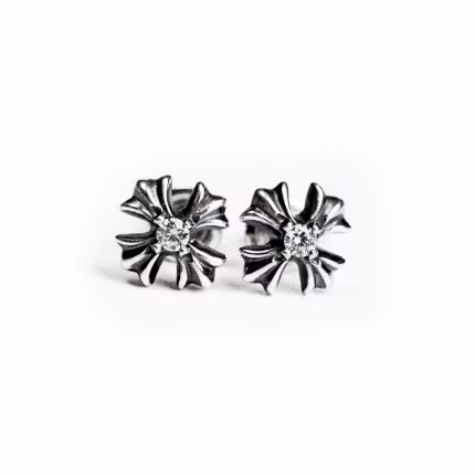 CH Plus Stud Earrings With Diamonds CH Plus Stud Earrings With Diamonds
