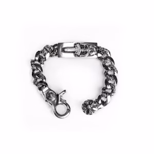 Dagger ID Fancy Link Clip Bracelet