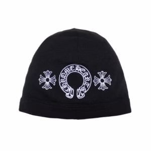 Chrome Hearts Horseshoe Skull Cap Beanie – Black