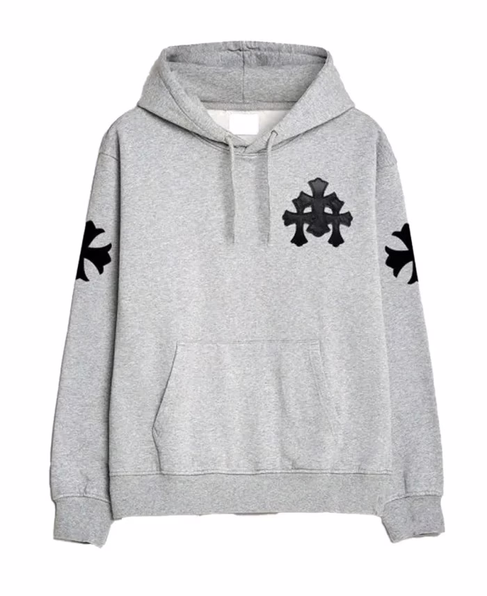 Grey Chrome Hearts Hoodie