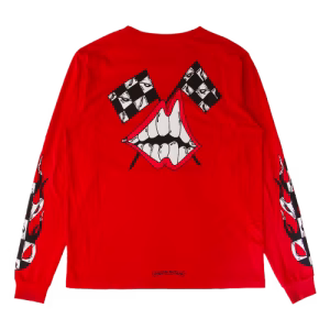 Red Chrome Hearts Long Sleeve