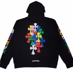 Chrome Hearts Multi Color Cross Cemetery Hoodie