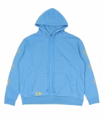 Blue Sanskrit Chrome Hearts hoodie