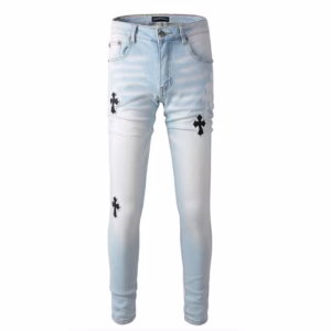 Chrome-Heart-Cross-Patches-Skinny-Jeans