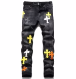 Chrome-Hearts-Cross-Logo-Jeans