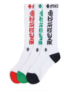 Chrome Hearts Red Green & Black Socks