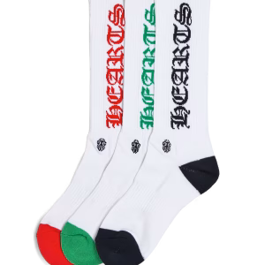 Chrome Hearts Red Green & Black Socks
