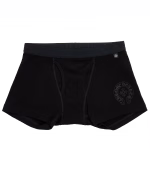 Chrome Hearts Black Cotton Boxer Brief with Black Tonal design offers sleek comfort, worldwide shipping, special discounts, and authentic Chrome Hearts style.