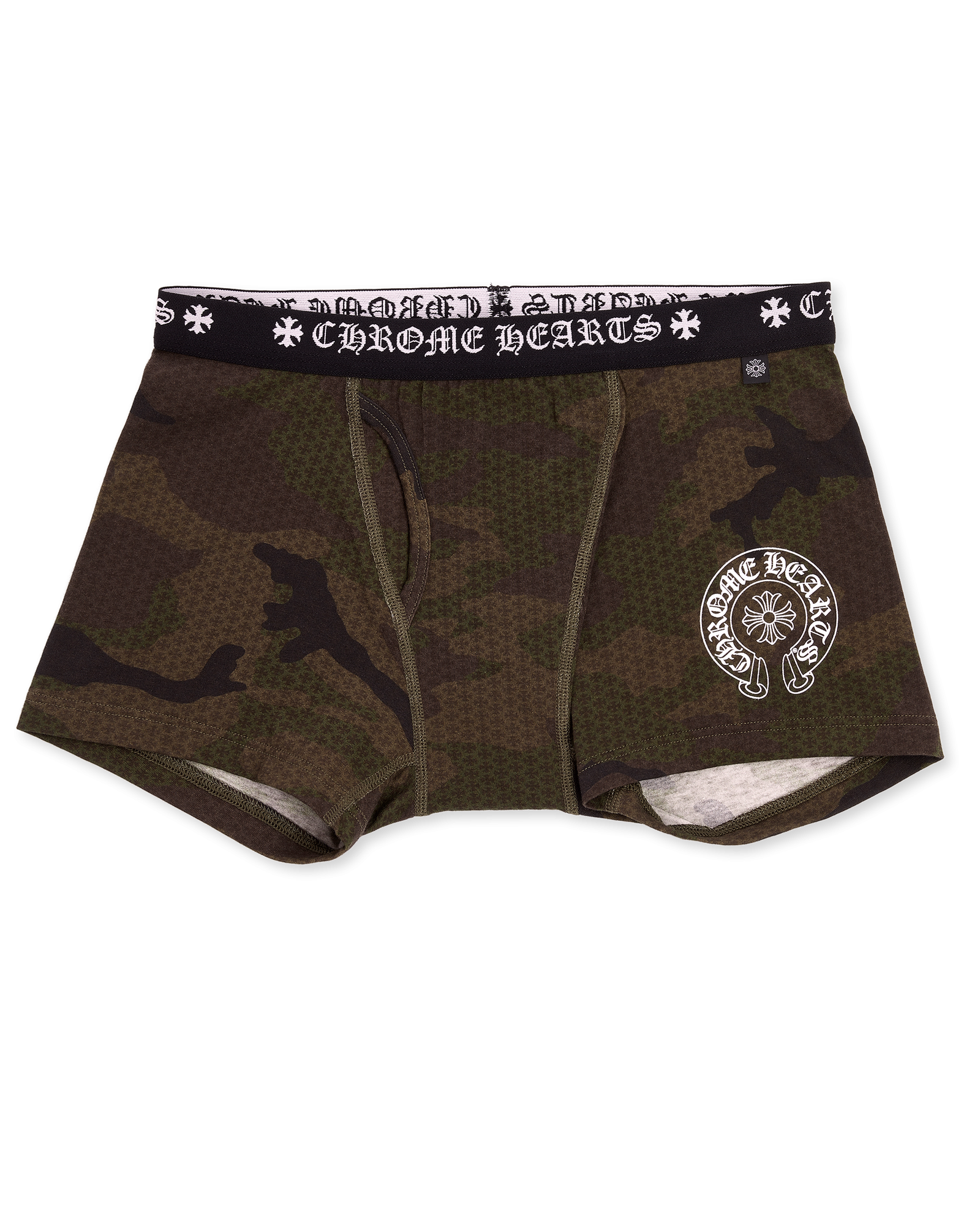 407158552F0KMED152_0271 Chrome Hearts Camo Plus Print Cotton Boxer Brief