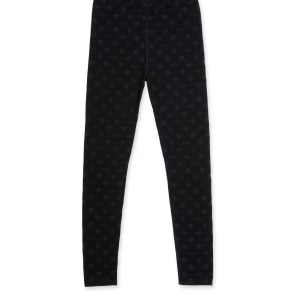 Chrome Hearts Black Cotton Leggings With Gray Multilogo Print