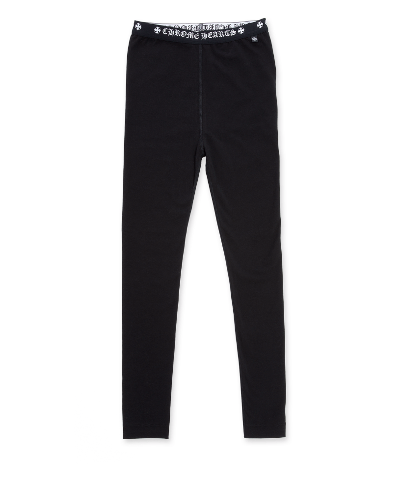 Chrome Hearts Black Cotton Leggings