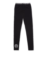 Chrome Hearts Black Cotton Leggings