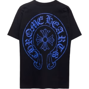 Blue Horseshoe T-shirt Chrome Hearts