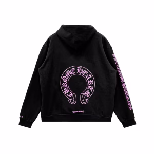 CH Pink and Black Horse Show Logo Hoodie
