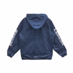 Ruckus Hooded Denim Cross Patch Jacket
