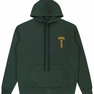 Chrome Hearts T Bar hoodie Green/Gold