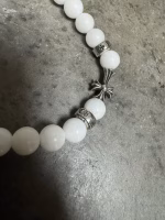Chrome Hearts Cemetery White Beaded Bracelet