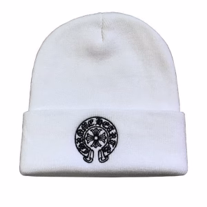 Chrome Hearts White Beanie Corolla