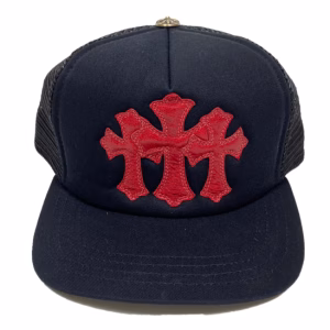 Chrome Hearts Cemetery Trucker Hat Red-Black