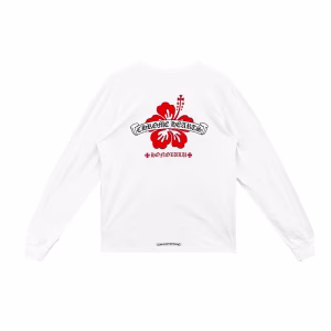Chrome Hearts Honolulu Hibiscus Flower Long Sleeve Shirt