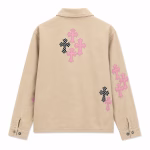 Chrome Hearts Jacket with Pink and Black Crosses