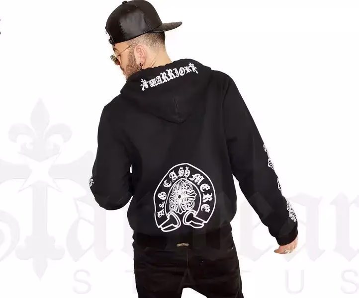 chrome hearts zip up hoodie