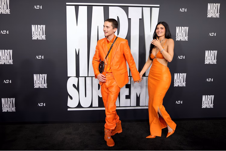 Kylie & Timothee Drop Iconic Chrome Hearts Look at Premiere