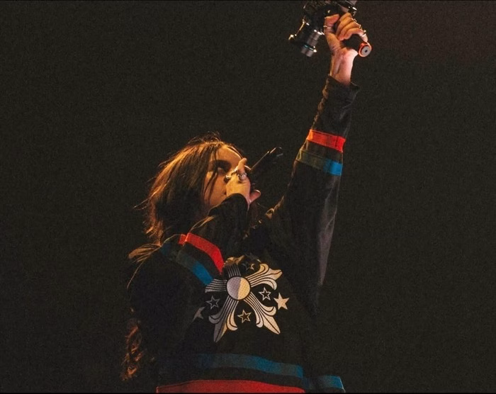 Billie Eilish Wears Custom Chrome Hearts at Finale Show