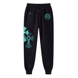Chrome Hearts Sweatpants Blue Triple Cross