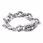 chrome-hearts-925-sterling-silver-bracelet-gothic-design