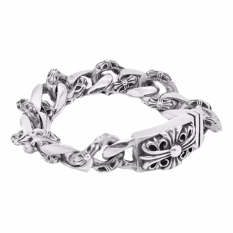 Chrome-Hearts-Silver-Bracelet chrome-hearts-925-sterling-silver-bracelet-gothic-design