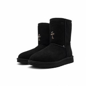 Black Chrome Heart Uggs
