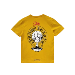 Yellow Chrome Heart Shirt