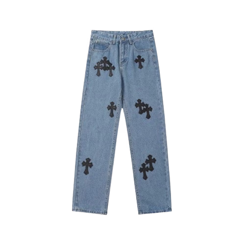Blue Chrome Hearts Jeans Blue Chrome Hearts Jeans