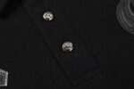 Chrome Hearts Black Horseshoe Polo Shirt