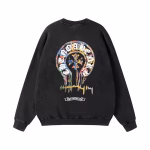 Chrome Hearts Paint Drip Horseshoe Long Sleeve Black
