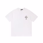 Chrome Hearts White Mosaic Cemetery Cross Tee